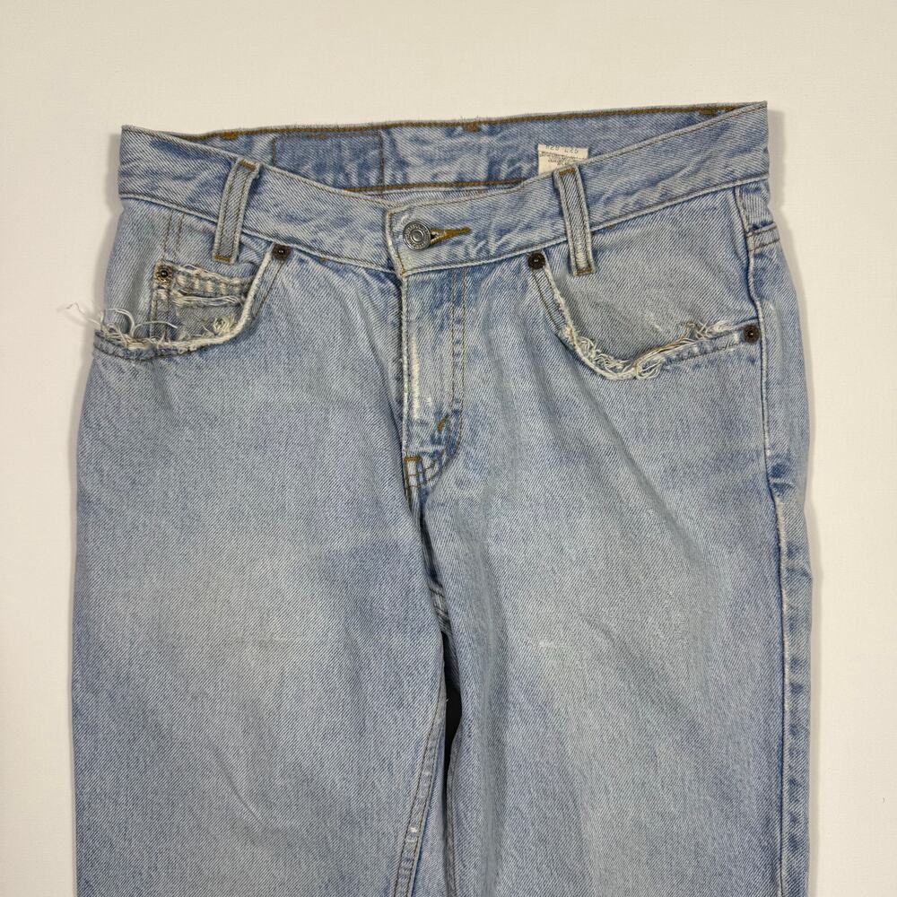 Vintage Levi’s 550 Jeans Light Wash Distressed USA 29x25 Y2K - Picture 3 of 8